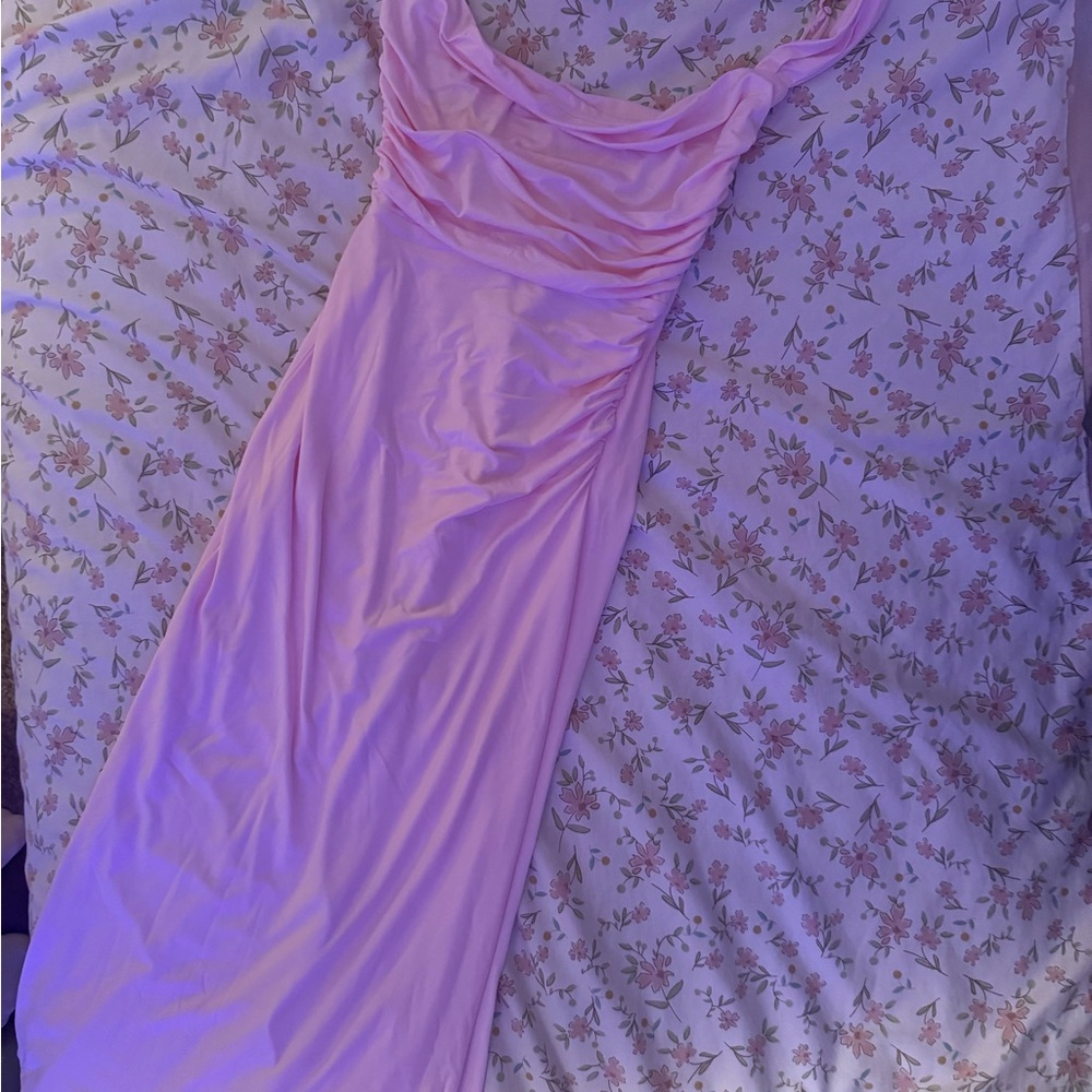 Back Sequin Butterfly Maxi Dress in Pink